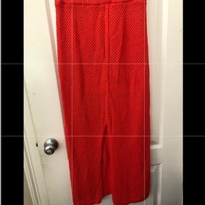 Free people long crochet maxi skirt